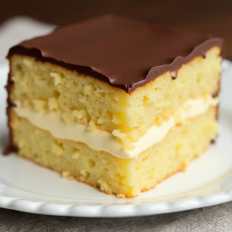 Boston Cream Pie with Boxed Cake Mix